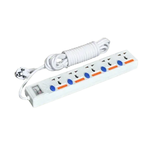 Maxline ML-255-3M 2 Pin Plug 5 Gang Multi Extension Socket Power-Strip